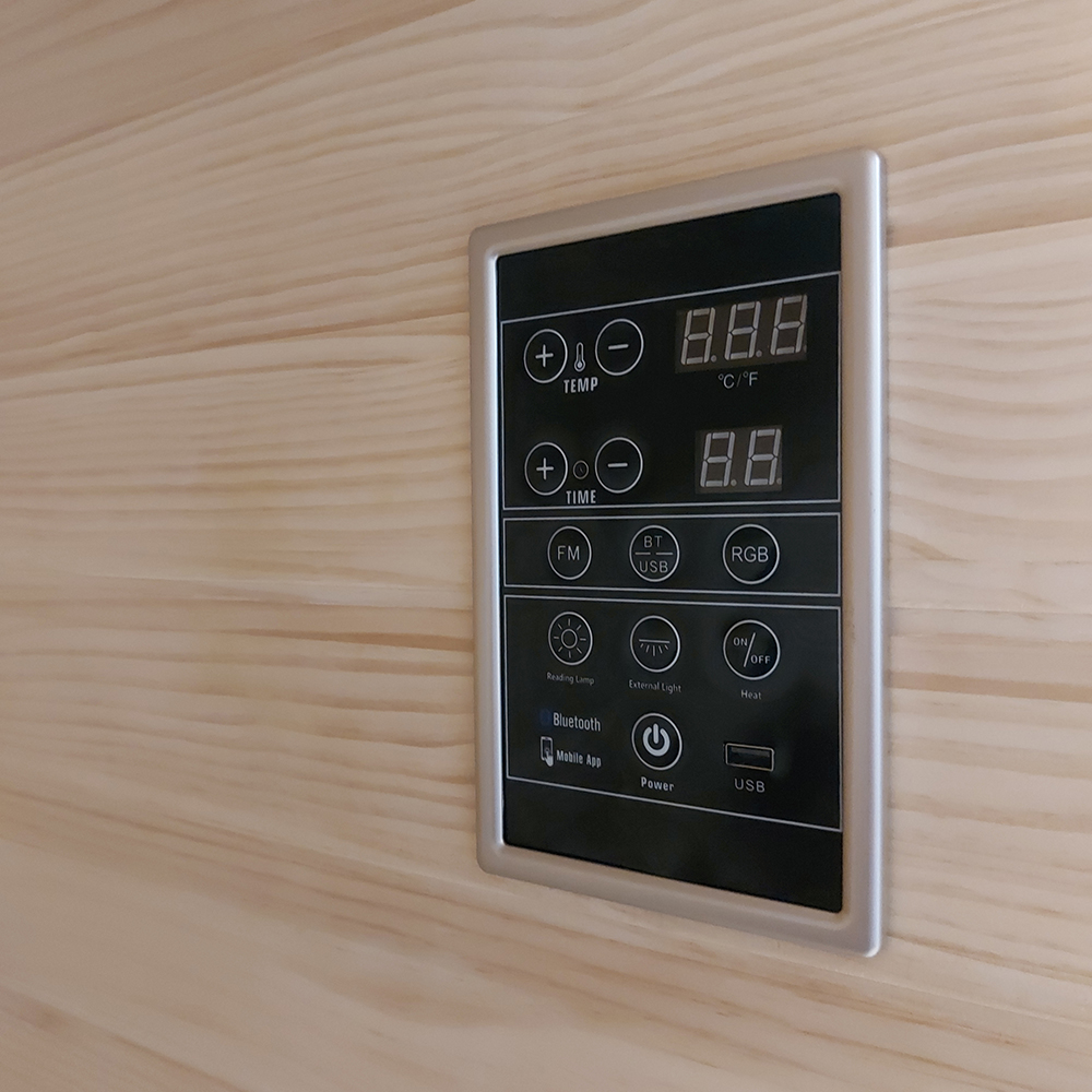 Control panel in the sauna.