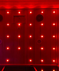 LED RGB starry sky in the sauna.