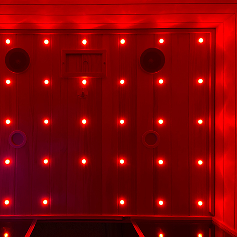 LED RGB starry sky in the sauna.