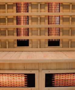 Klop in hrbtni grelci infrardeče savne.