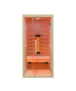 Savna za eno osebo jio90 s prižganimi grelci.