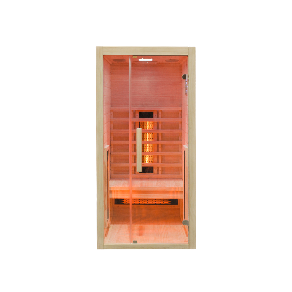 Savna za eno osebo jio90 s prižganimi grelci.