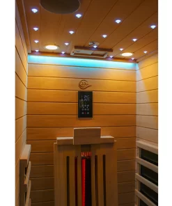 Zvezdnato nebo, nadzorna plošča in hrbtni grelec v savni JJSPA JIP90.