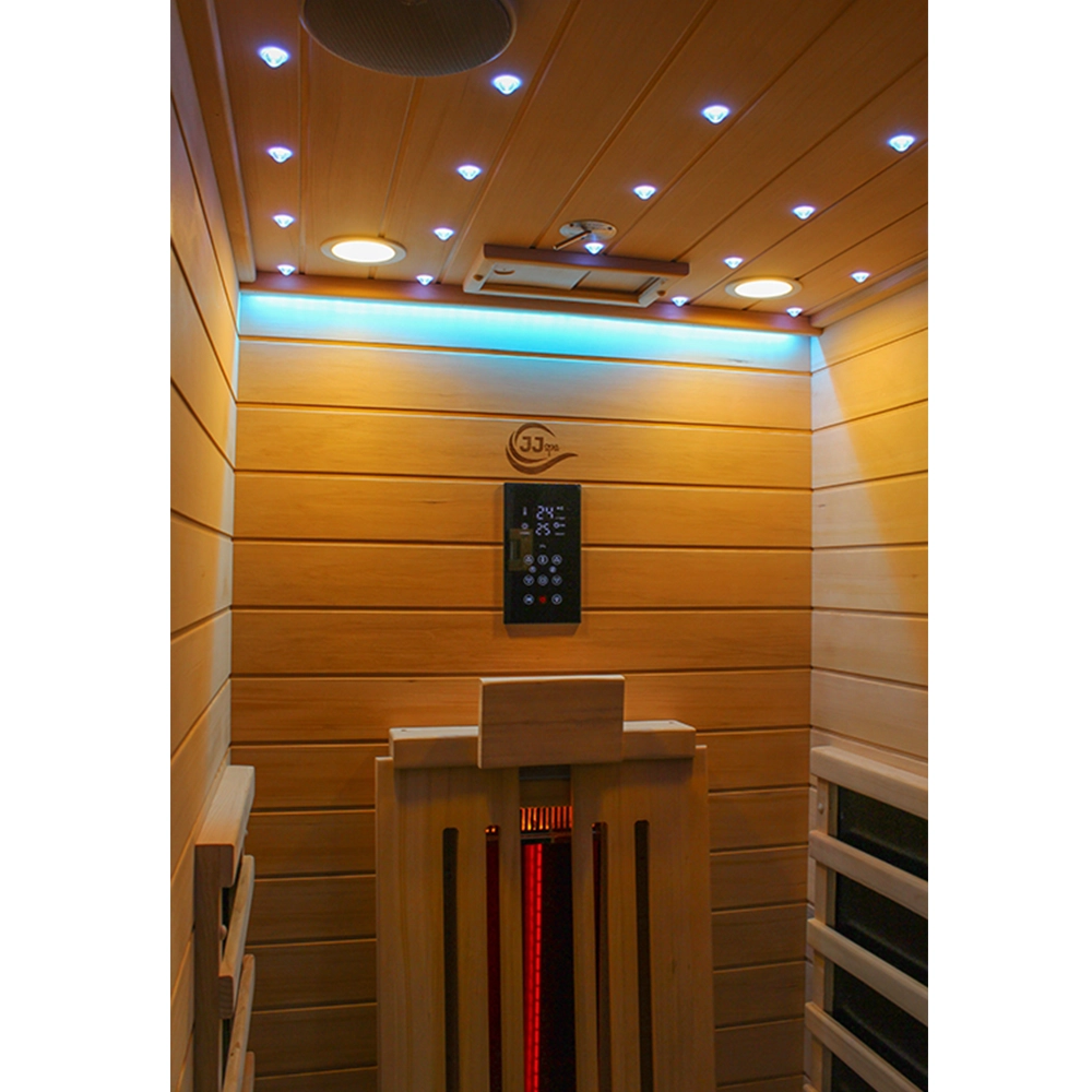 Zvezdnato nebo, nadzorna plošča in hrbtni grelec v savni JJSPA JIP90.