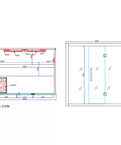 Sauna plan JC200.