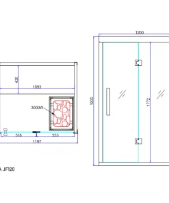 Sauna plan JF120.
