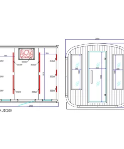 Sauna plan JZC200.