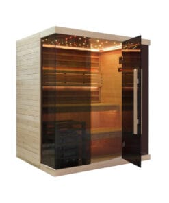 savna jjspa jbz180 s strani s prižganimi lučmi