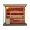 Bio herbal salt sauna JBZ200 with corner light on.