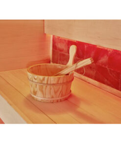 Sauna bucket with scoop in sauna jbz200.