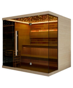 BZ220-Bio-zeliscna-solna-savna s prižganimi rumenimi lučmi