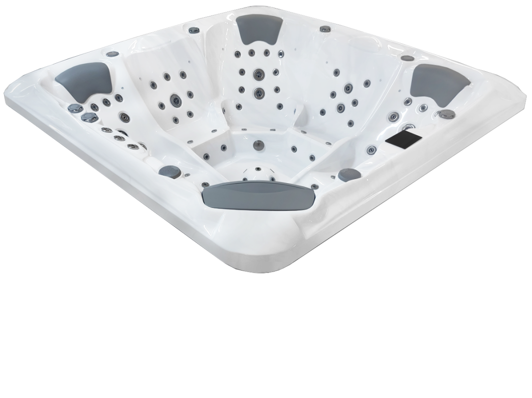 Školjka masažnega bazena Alpha 823 v barvi gloss white.