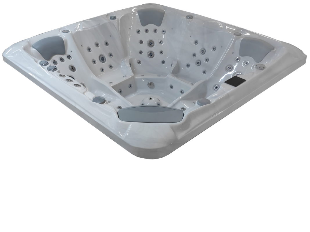 Školjka masažnega bazena Alpha 823 v barvi white marble.