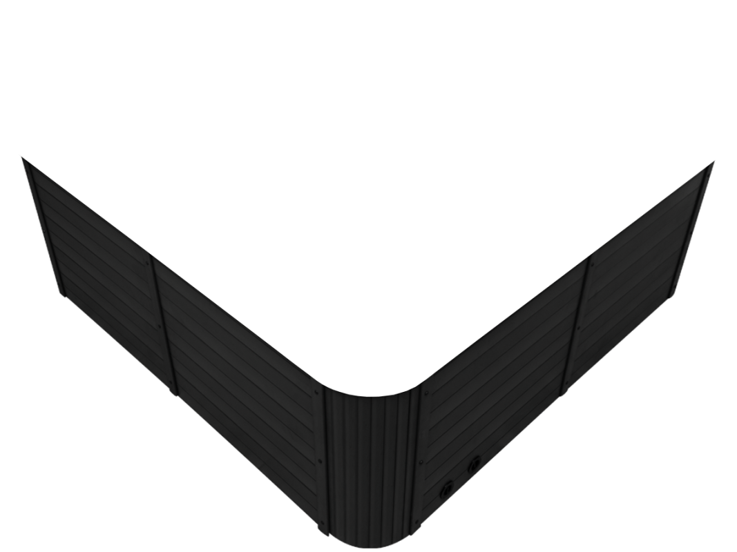 Ogrodje masažnega bazena gamma 423 v sivi barvi.