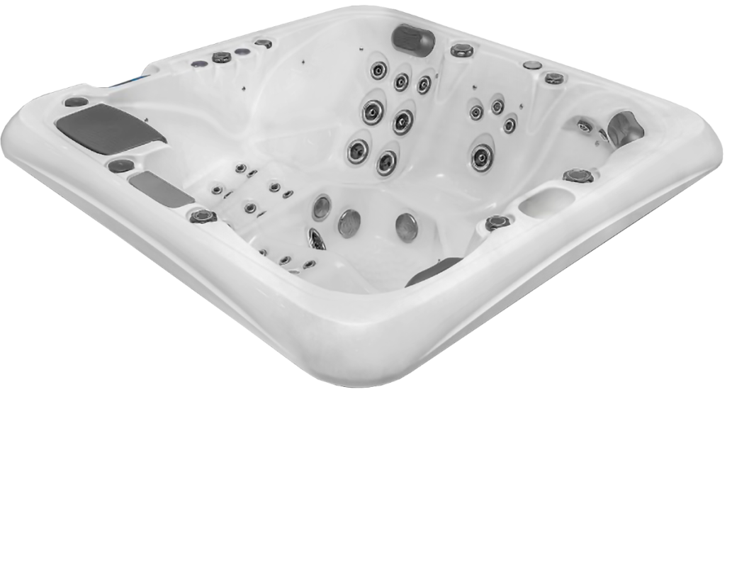 Školjka masažnega bazena beta 623 v barvi gloss white.