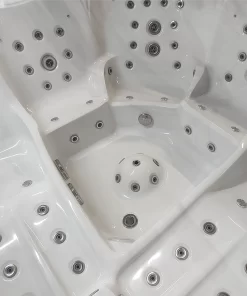 The bottom of the Alpha 823 massage pool.