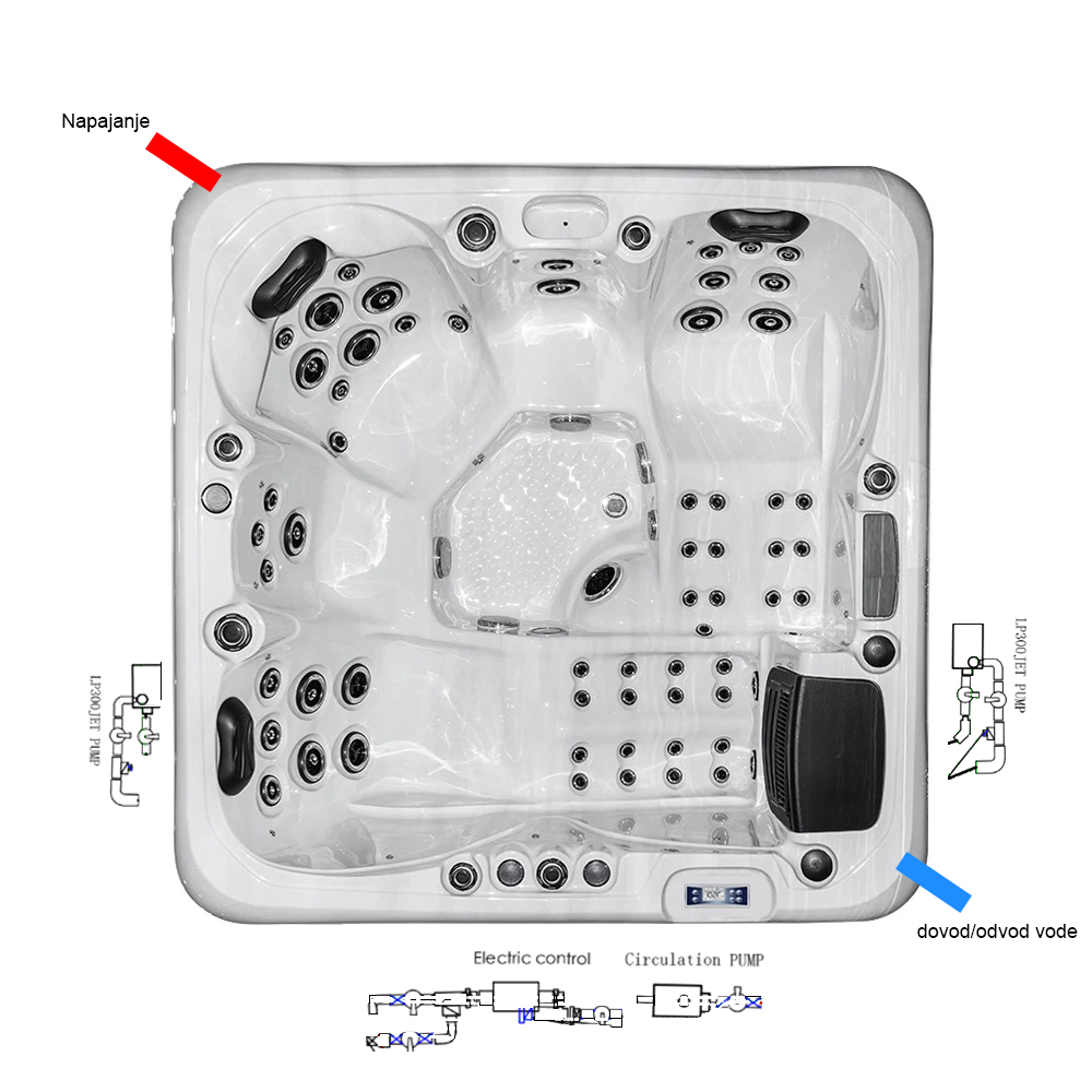 JJSPA Beta 623A - Massage pool - Image 9