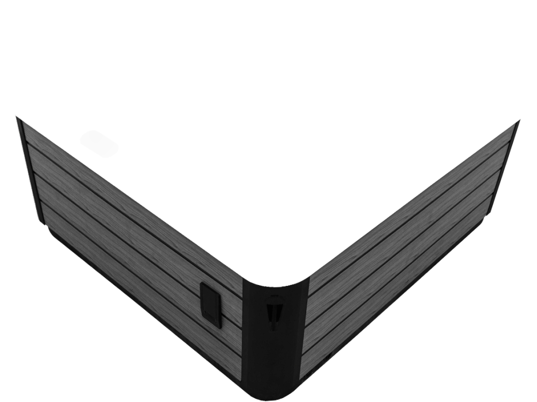 Beta 423 masažni bazen imitacija lesa sive barve.