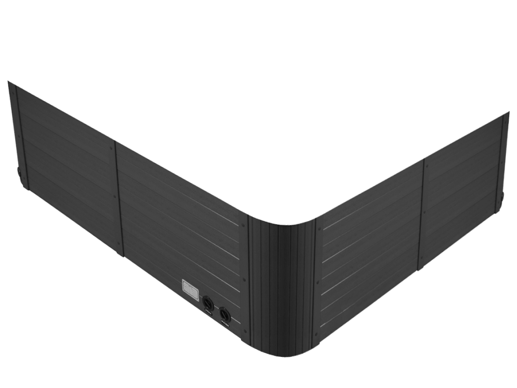 Ogrodje bazena Beta 621, sive barve.