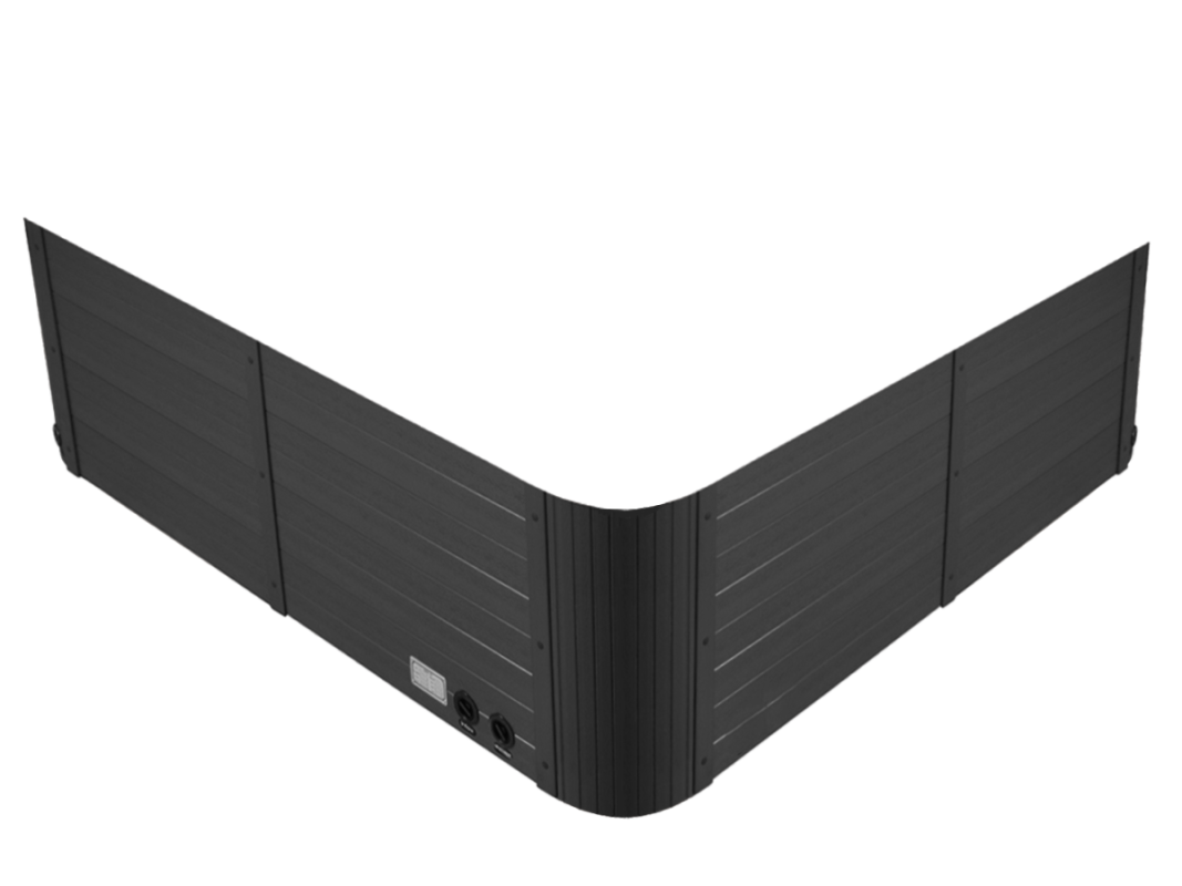 Ogrodje masažnega bazena Gamma 321 sive barve.