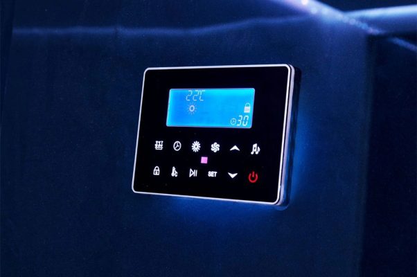 Nadzorna plošča v parni savni JJSPA JPA