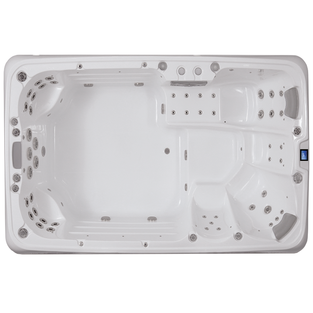 Countercurrent swimming pool Alpha 8151, top view.