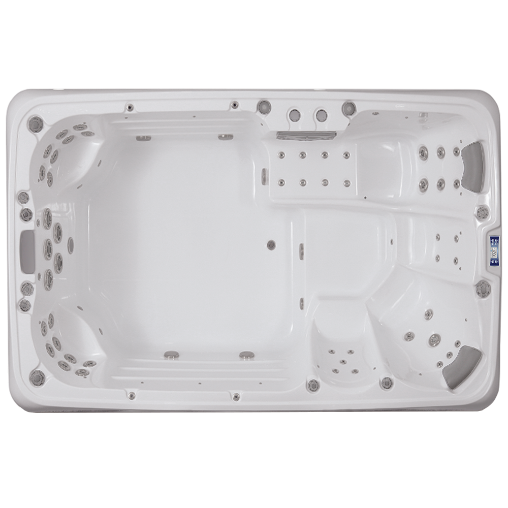 Gegenstromschwimmbecken Beta 6151, Draufsicht.