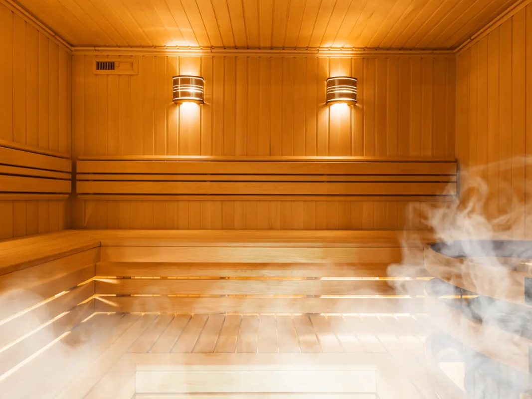 Finnish sauna.