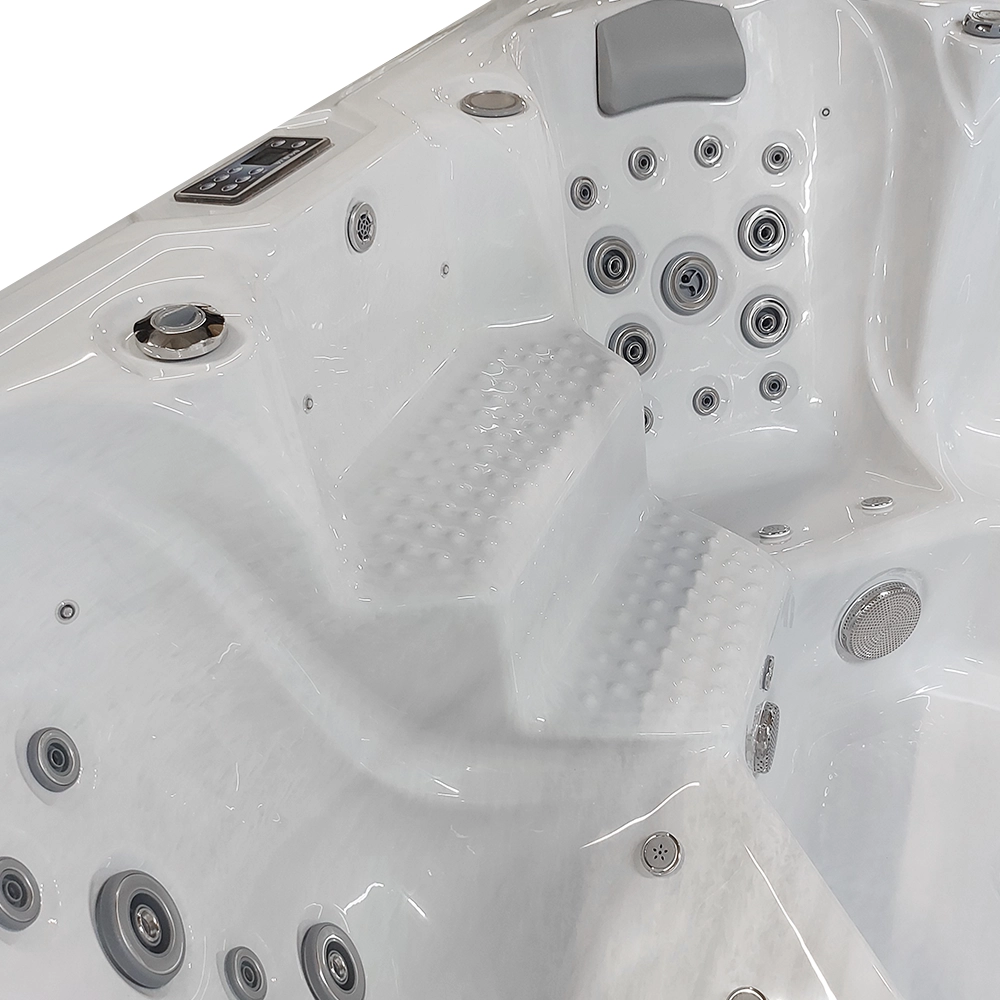 Stairs in the Alpha 806 hot tub.