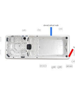 Alternative view of JJSPA Alpha 8252 - Swim spa