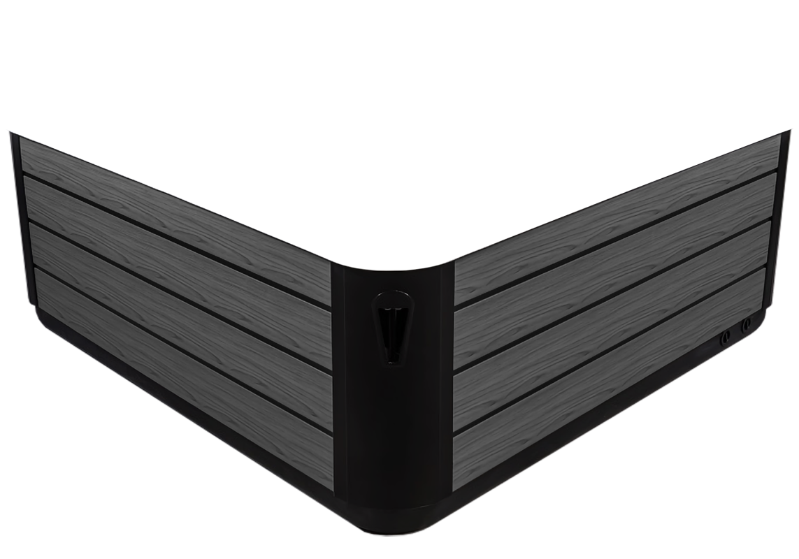 Sivo ogrodje bazena Beta 615 in Alpha 815.