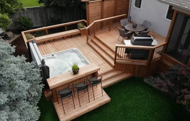 Jacuzzi on the terrace.