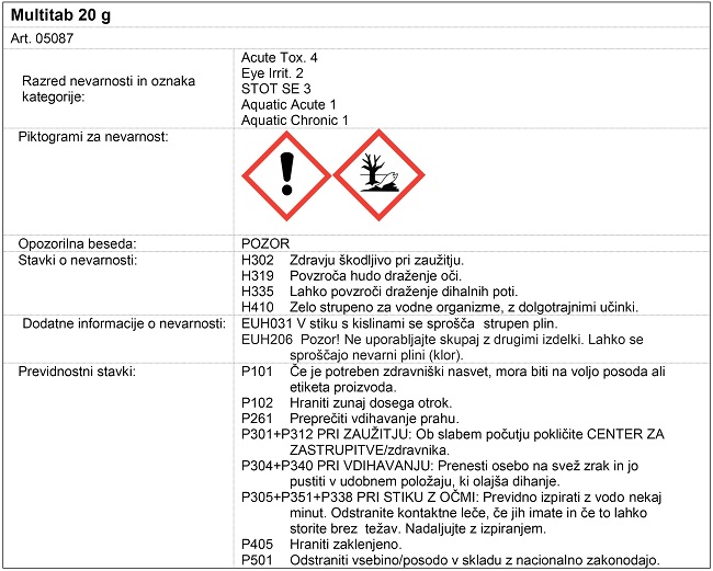 CHEMOFORM - Multitab 1kg/20g - Image 2