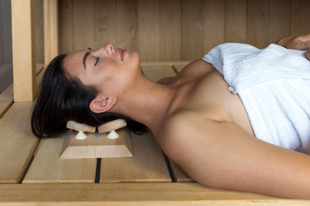 HaLu sauna headrest.