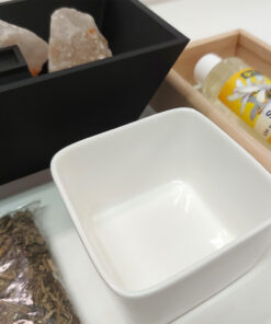 Salt vaporizer for sauna.