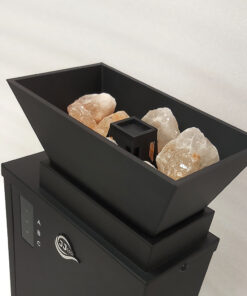 Salt vaporizer for sauna.