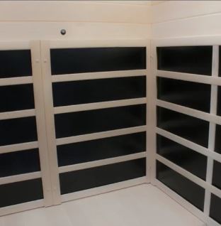 Carbon heaters in the sauna jic120.