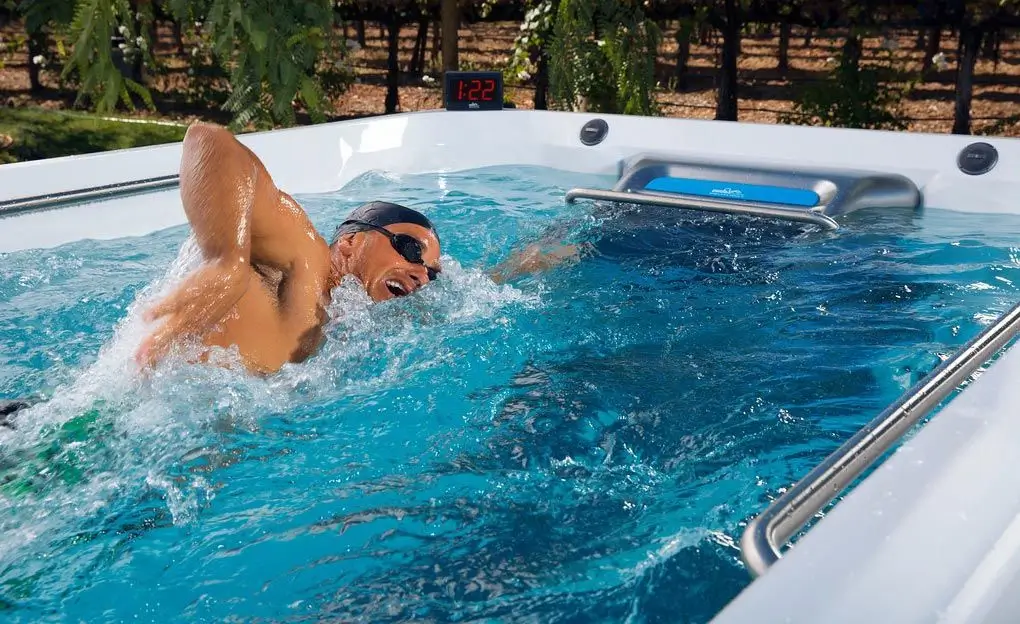 Swimming upstream in the pool.