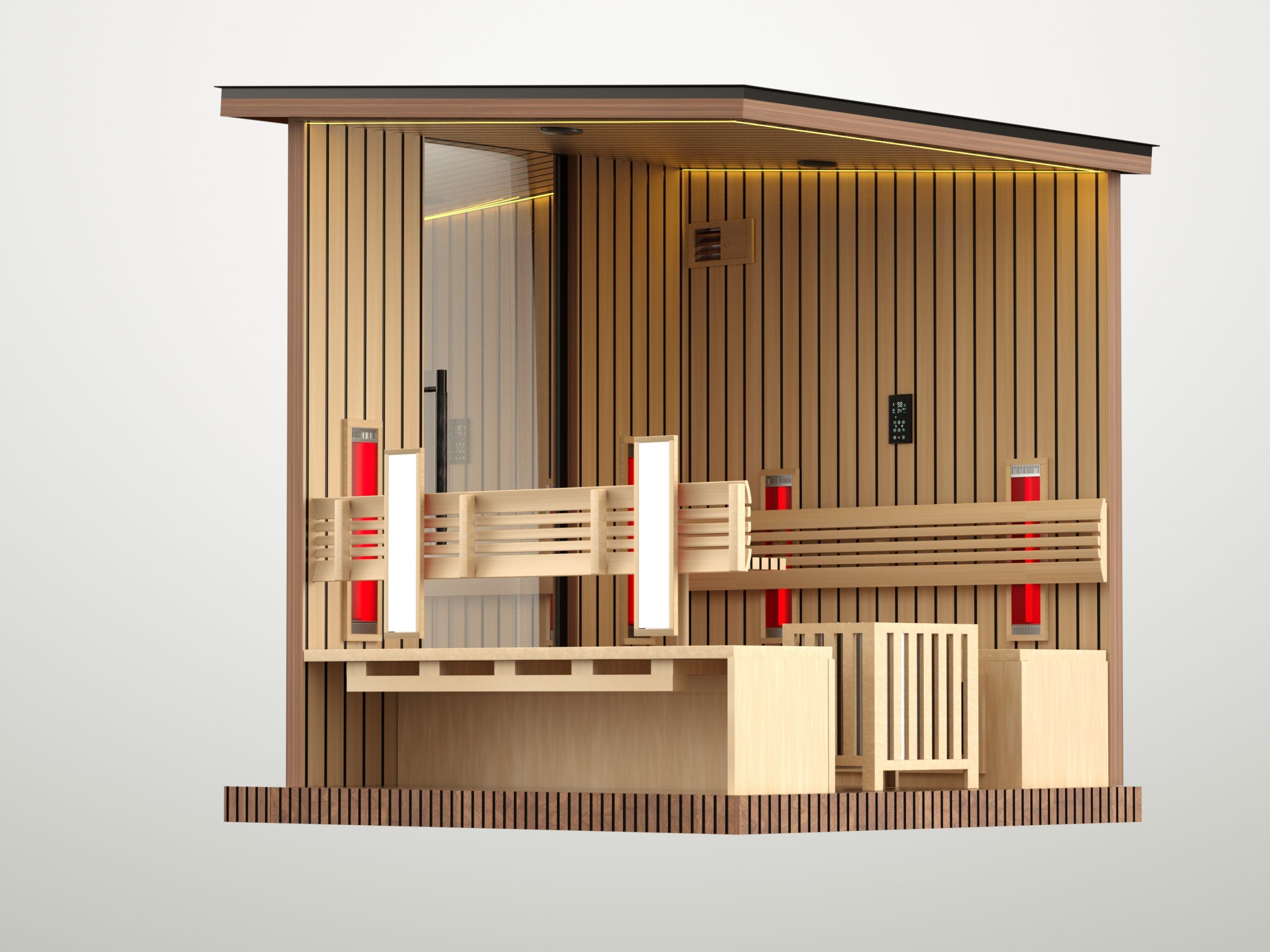 JJSPA ZEN CUBE HYBRID CLASSIC - Outdoor combination sauna - Image 5