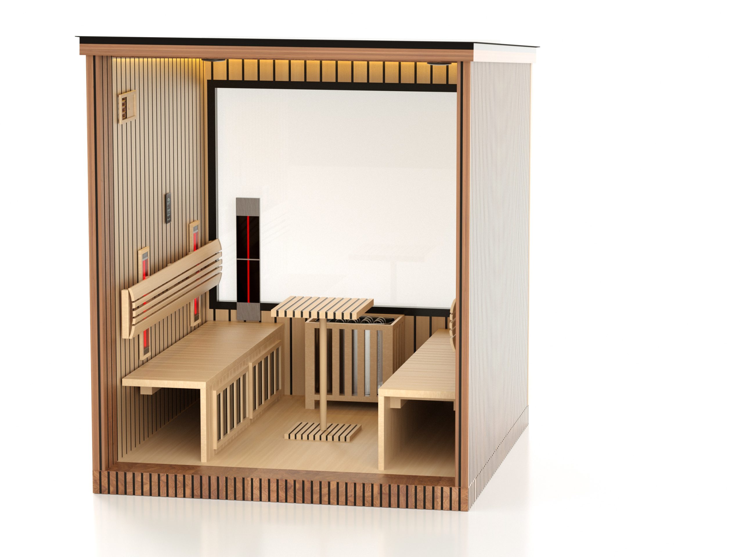 JJSPA ZEN CUBE HYBRID CLASSIC - Outdoor combination sauna - Image 4