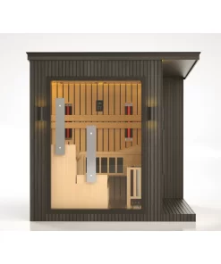 Alternative view of JJSPA ZEN CUBE HYBRID COMFORT - Outdoor combination sauna