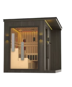 JJSPA ZEN CUBE HYBRID COMFORT - Zunanja kombinirana savna-trgovina-jana