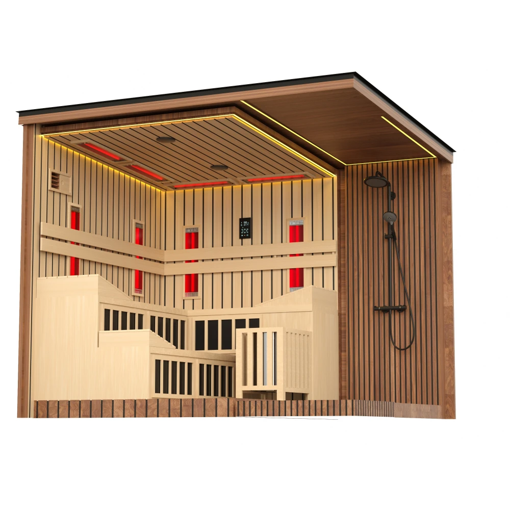 JJSPA ZEN CUBE HYBRID ELEGANCE - Outdoor combination sauna - Image 8