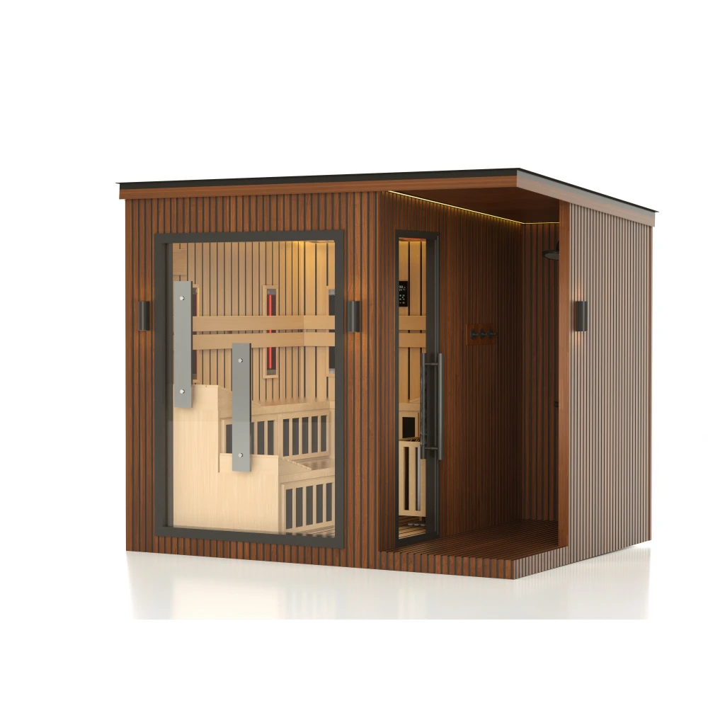 JJSPA ZEN CUBE HYBRID ELEGANCE - Outdoor combination sauna - Image 6