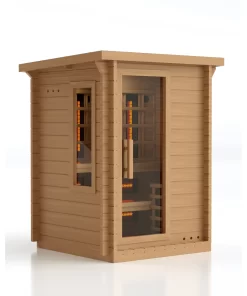 Alternative view of JJSPA JZC130 – Outdoor combination sauna