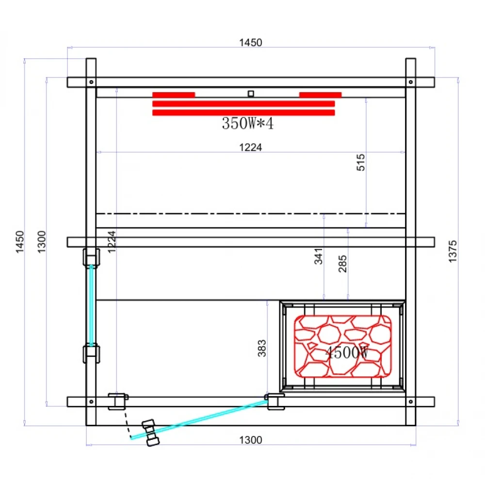 JJSPA JZC130 – Outdoor combination sauna - Image 5
