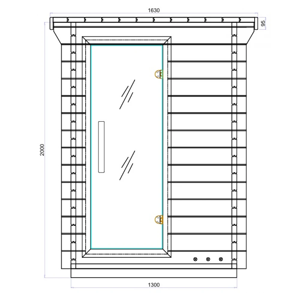 JJSPA JZC130 – Outdoor combination sauna - Image 6