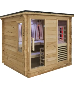 Alternative view of JJSPA JZC210 – Outdoor combination sauna