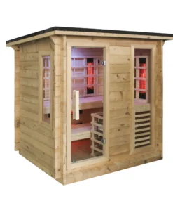 Alternative view of JJSPA JZC180 – Outdoor combination sauna